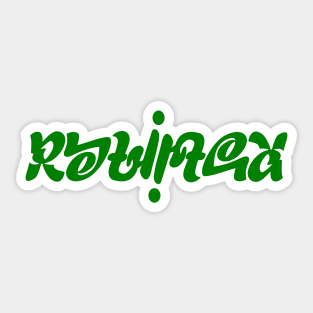 Widespread Panic Rebirtha Ambigram Sticker